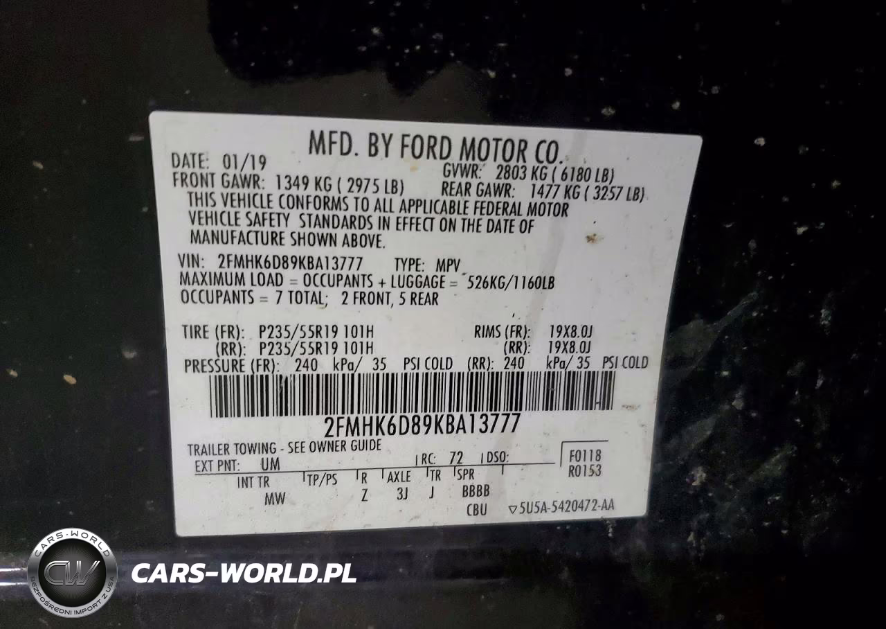 2019 Ford Flex Limited VIN:2FMHK6D89KBA13777 - 14
