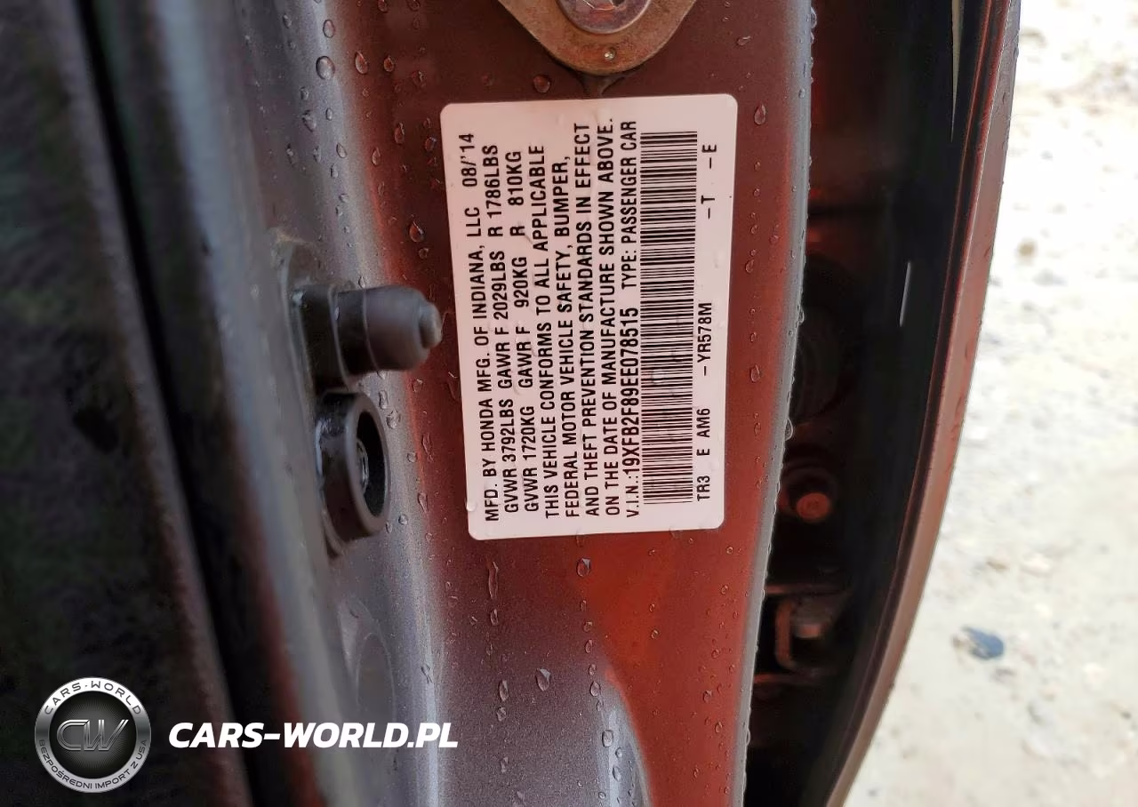 2014 Honda Civic Ex VIN:19XFB2F89EE078515 - 12