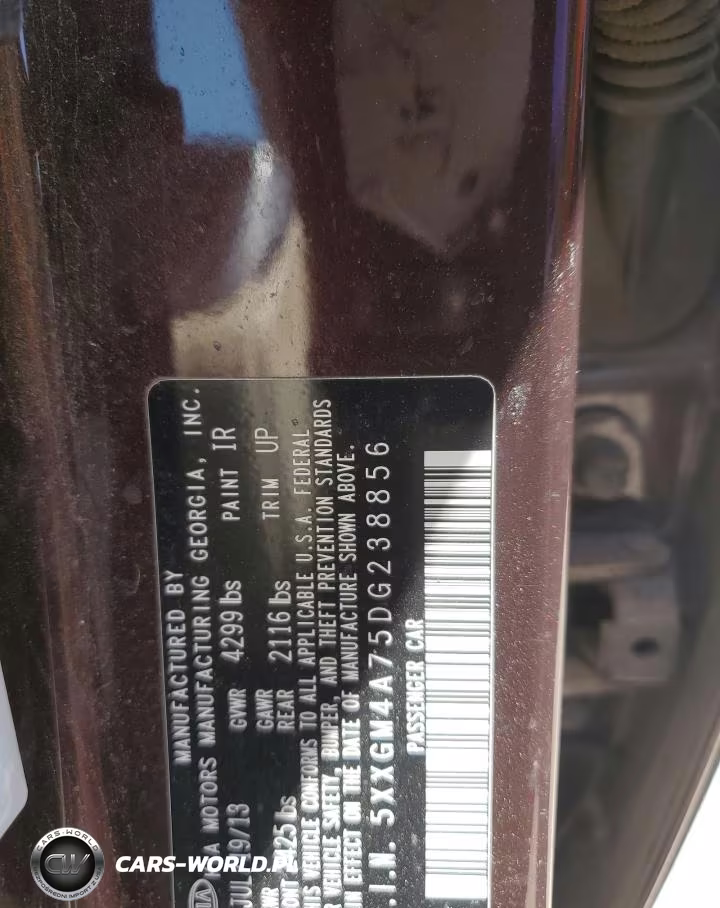 2013 Kia Optima Lx VIN:5XXGM4A75DG238856 - 12