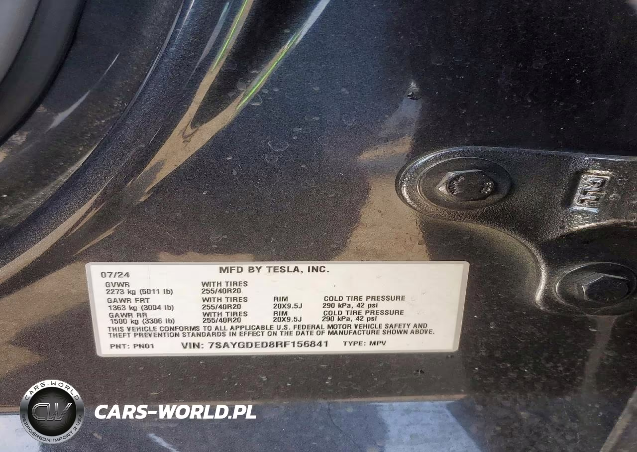 2024 Tesla Model Y VIN:7SAYGDED8RF156841 - 12