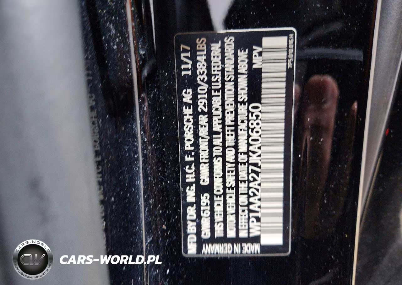 2018 Porsche Cayenne VIN:WP1AA2A27JKA06850 - 13