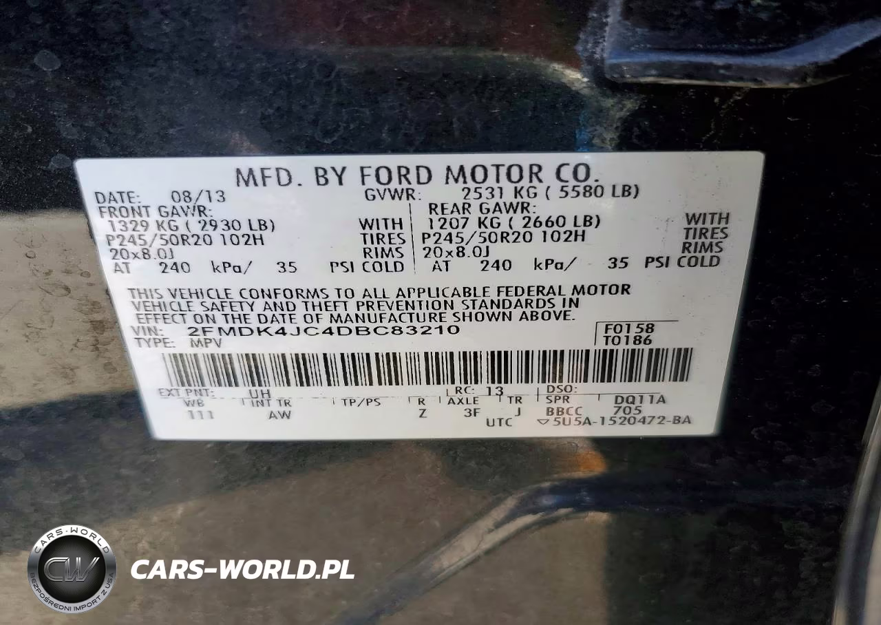 2013 Ford Edge Sel VIN:2FMDK4JC4DBC83210 - 13