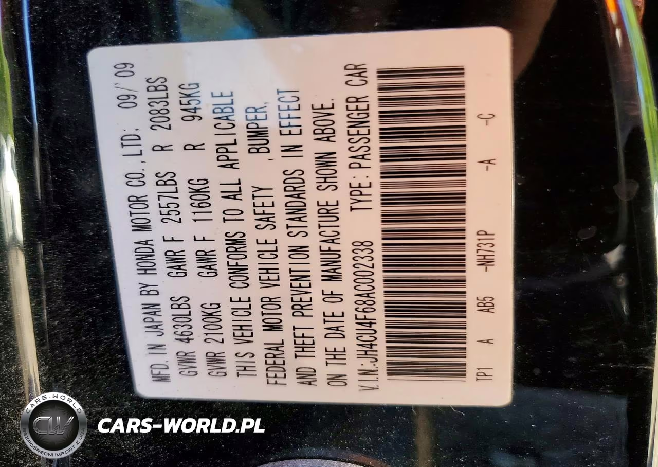 2010 Acura Tsx VIN:JH4CU4F68AC002338 - 12