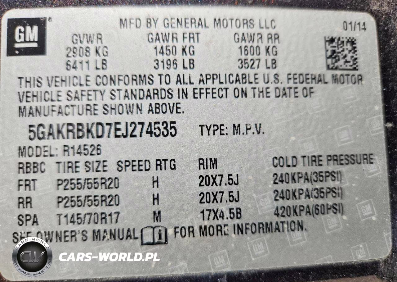 2014 Buick Enclave VIN:5GAKRBKD7EJ274535 - 14