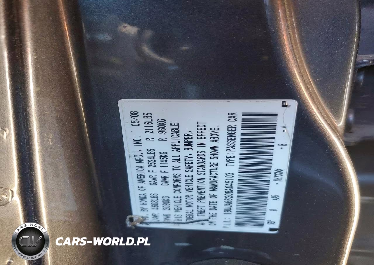 2008 Acura Tl VIN:19UUA66208A045103 - 12