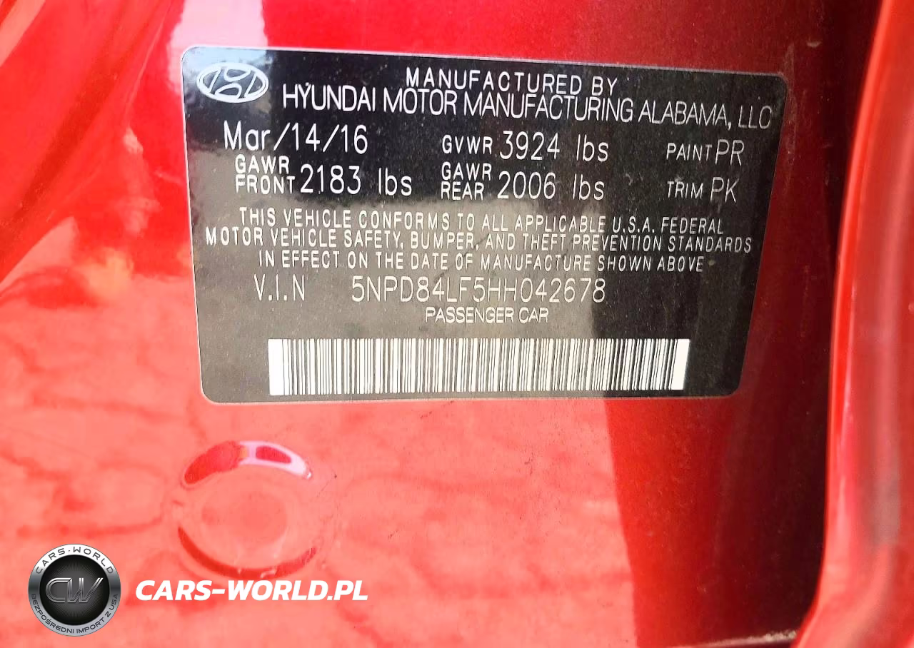 2017 Hyundai Elantra Se VIN:5NPD84LF5HH042678 - 12