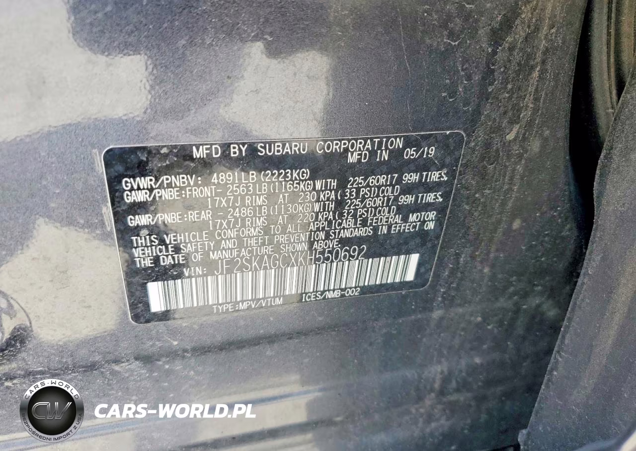 2019 Subaru Forester Premium VIN:JF2SKAGCXKH550692 - 13