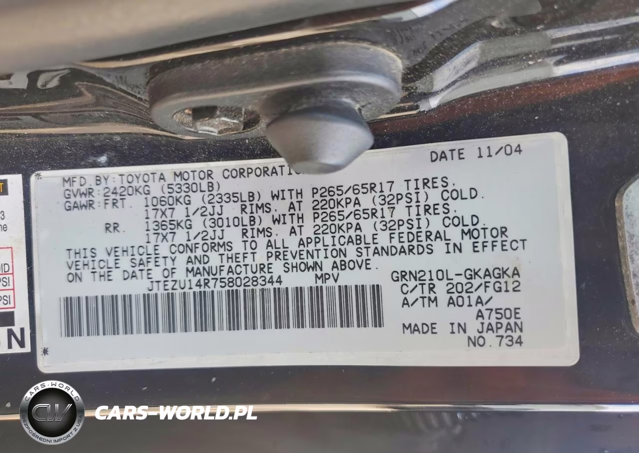 2005 Toyota 4Runner Sr5 VIN:JTEZU14R758028344 - 14