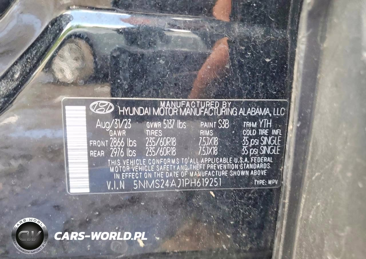 2023 Hyundai Santa Fe Sel VIN:5NMS24AJ1PH619251 - 12