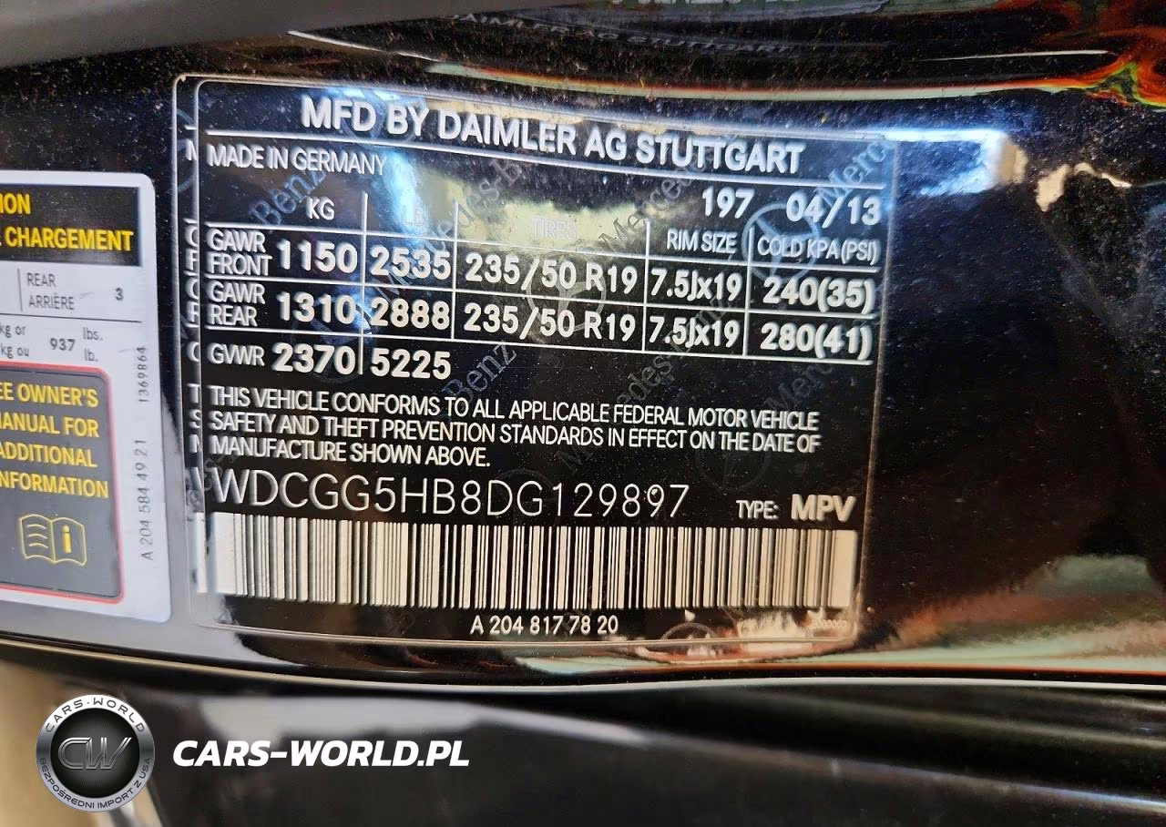 2013 Mercedes-Benz Glk 350 VIN:WDCGG5HB8DG129897 - 13