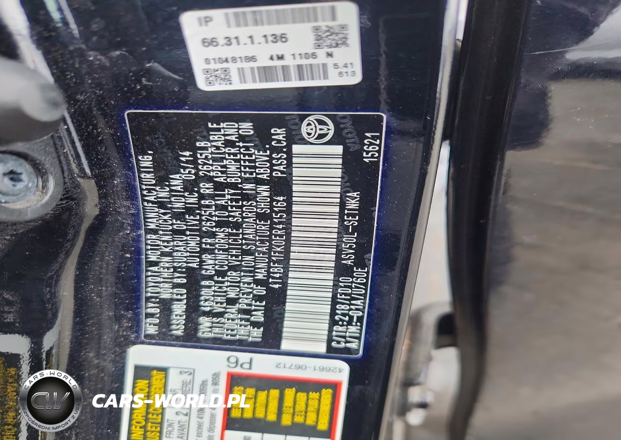 2014 Toyota Camry Le VIN:4T4BF1FK0ER415164 - 13