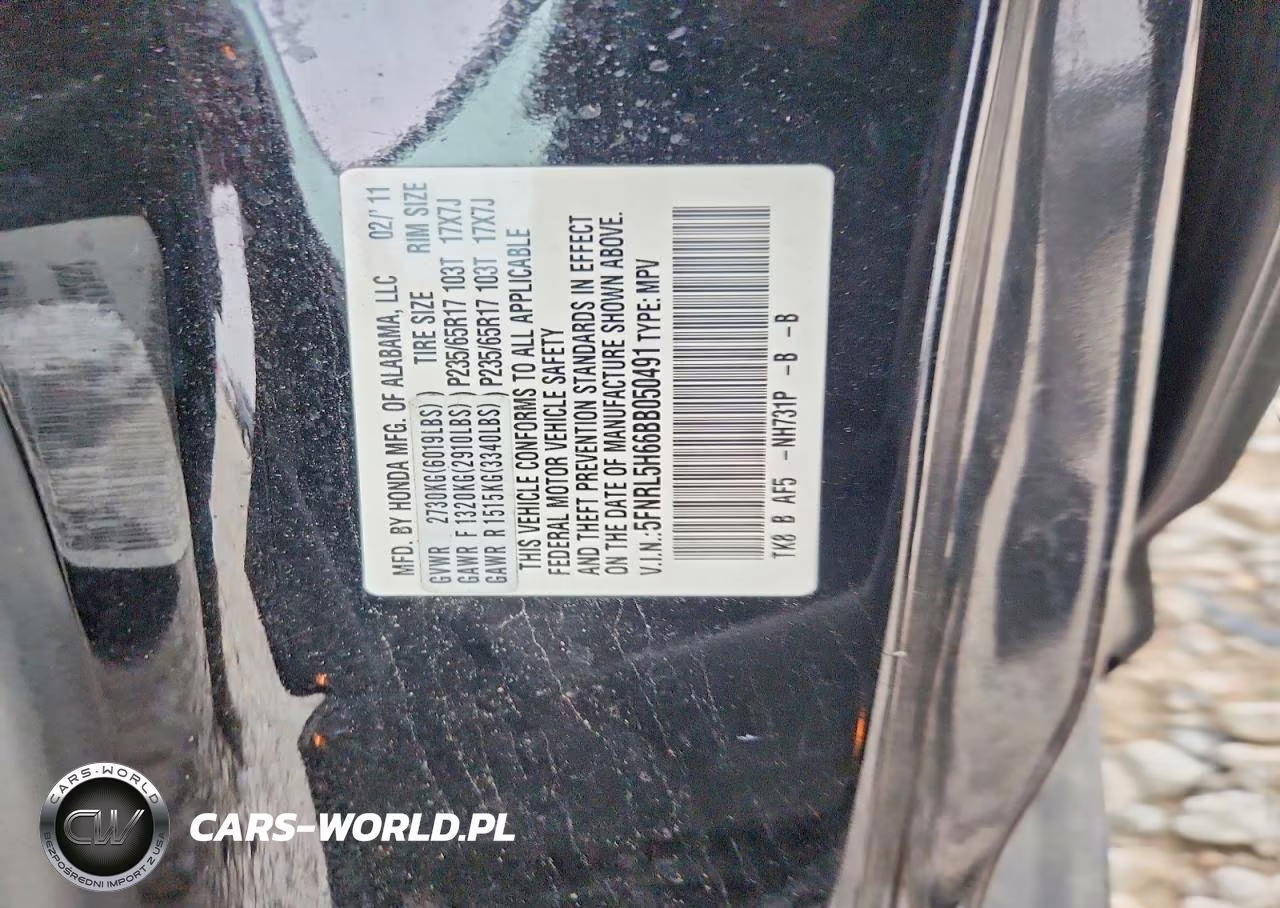 2011 Honda Odyssey Exl VIN:5FNRL5H66BB050491 - 13