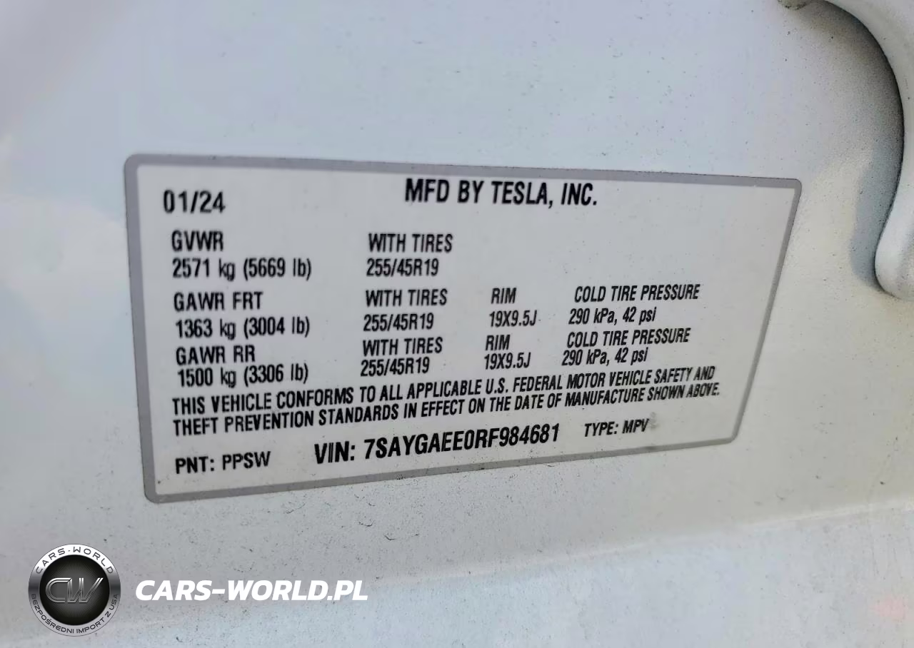 2024 Tesla Model Y VIN:7SAYGAEE0RF984681 - 13