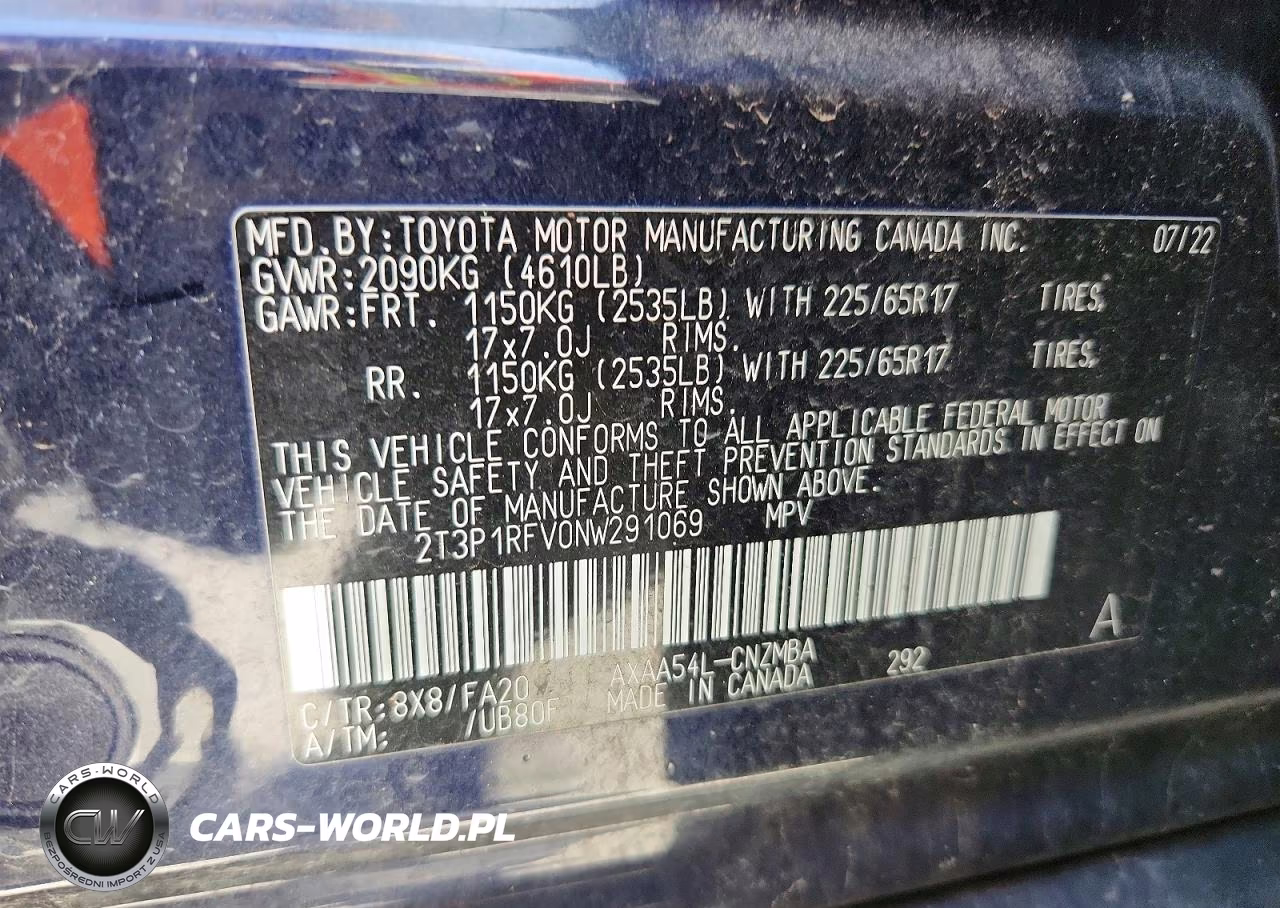 2022 Toyota Rav4 Xle VIN:2T3P1RFV0NW291069 - 13
