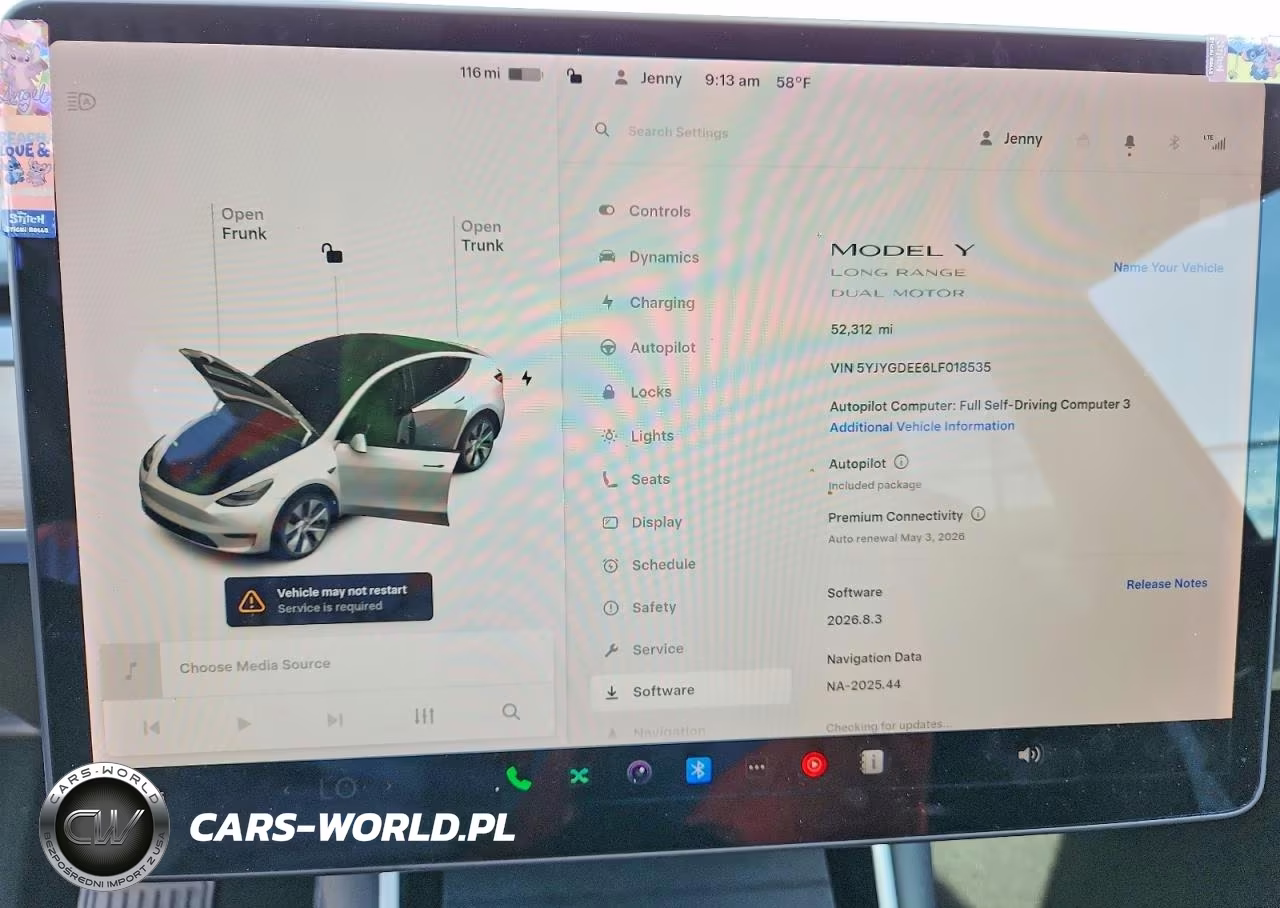 2020 Tesla Model Y VIN:5YJYGDEE6LF018535 - 9