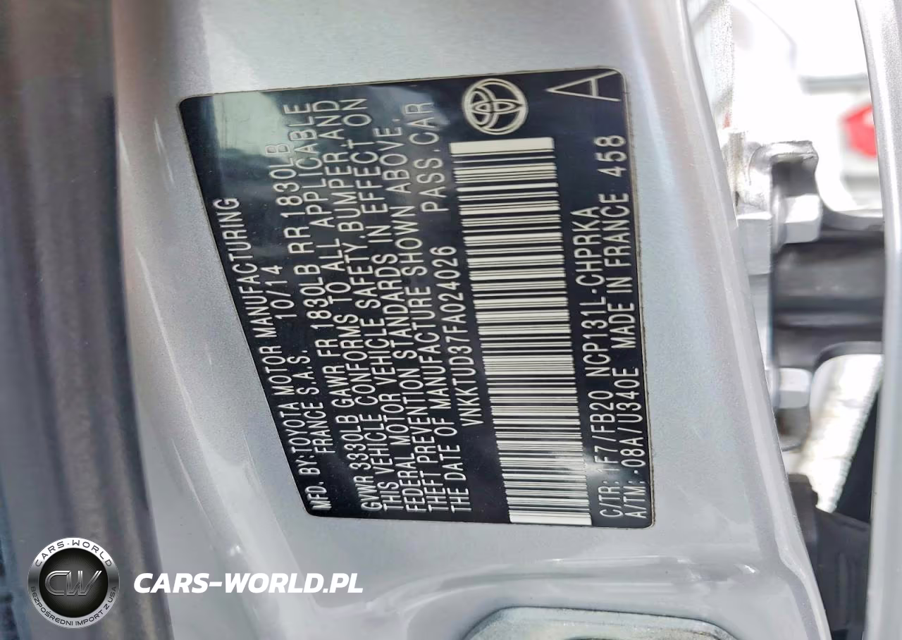 2015 Toyota Yaris 5-Door Le VIN:VNKKTUD37FA024026 - 12