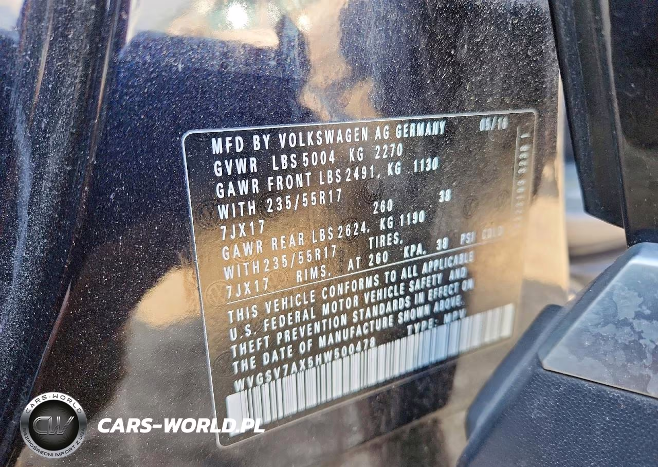 2017 Volkswagen Tiguan Wolfsburg VIN:WVGSV7AX5HW500478 - 13