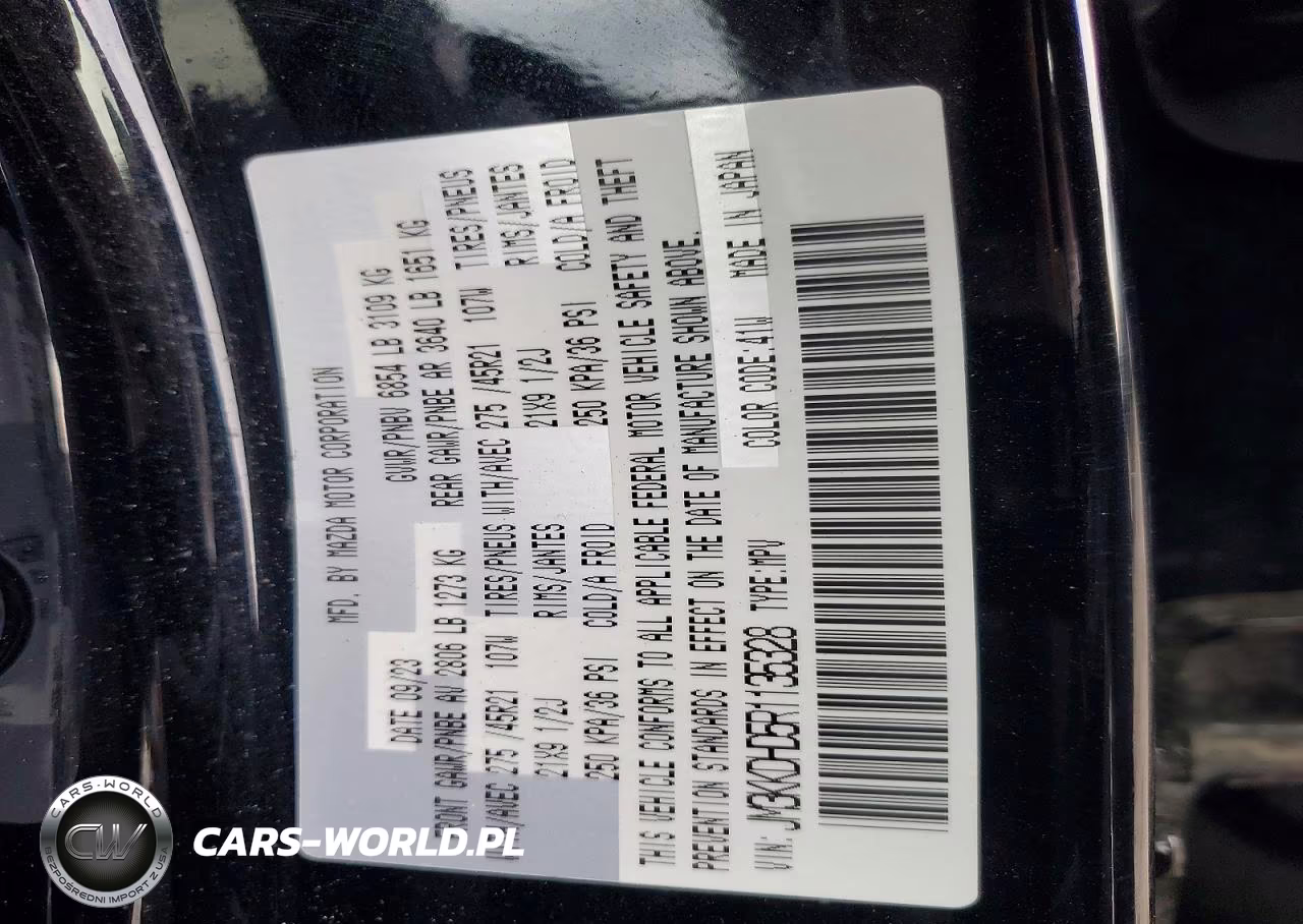 2024 Mazda Cx-90 Premium VIN:JM3KKDHD5R1135328 - 13