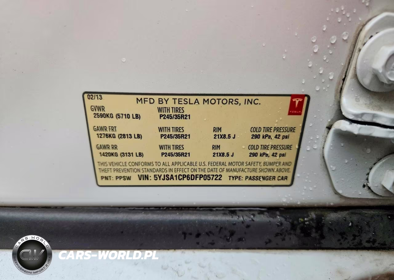 2013 Tesla Model S VIN:5YJSA1CP6DFP05722 - 12