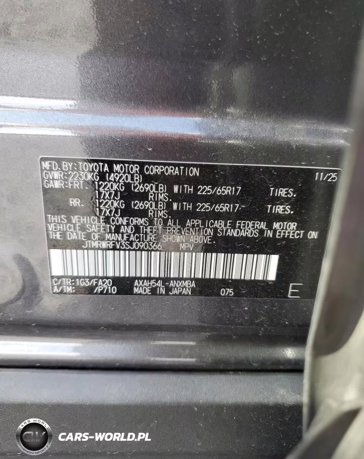 2025 Toyota Rav4 Hybrid Xle VIN:JTMRWRFV3SJ090366 - 13