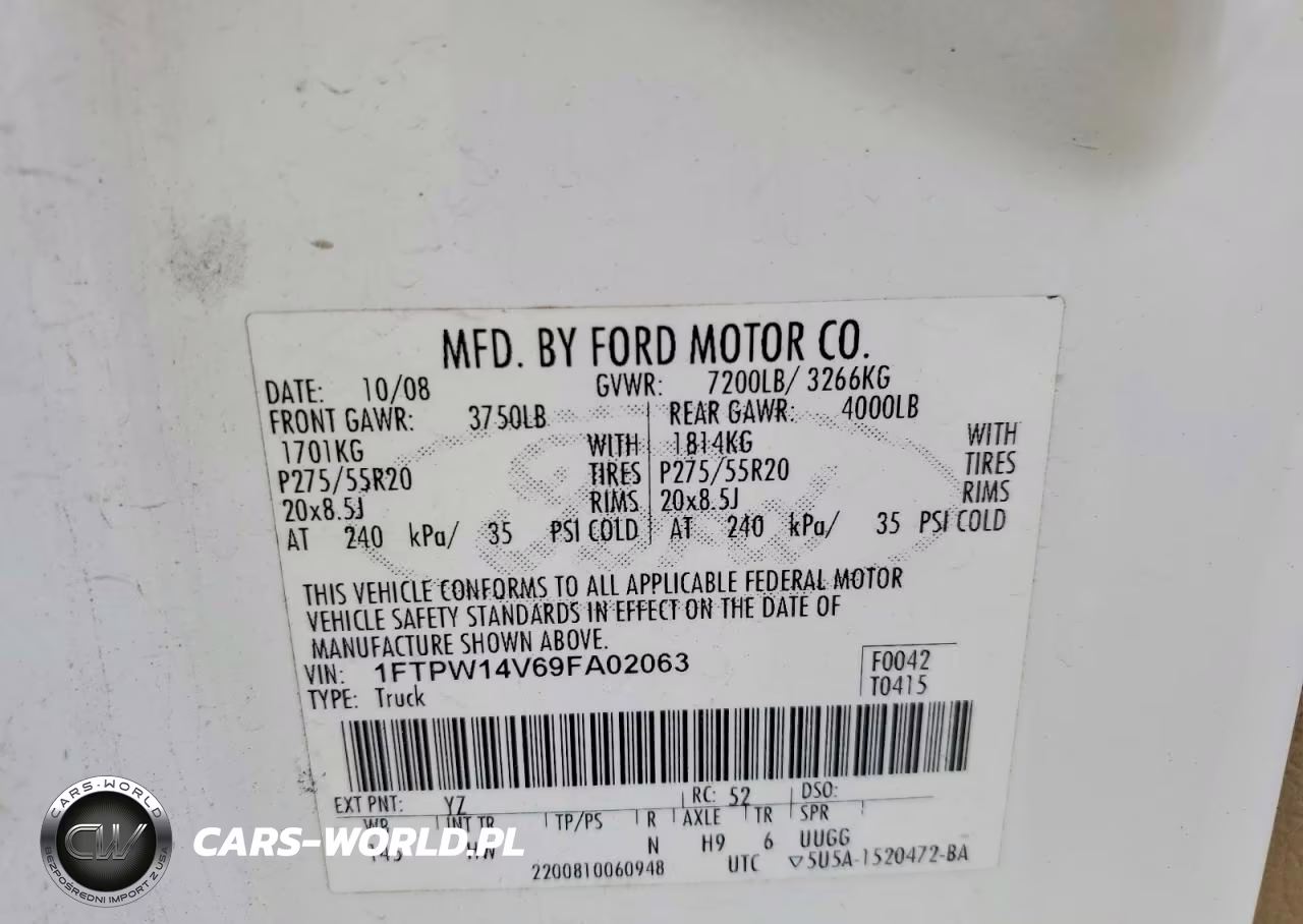 2009 Ford F150 Supercrew VIN:1FTPW14V69FA02063 - 12