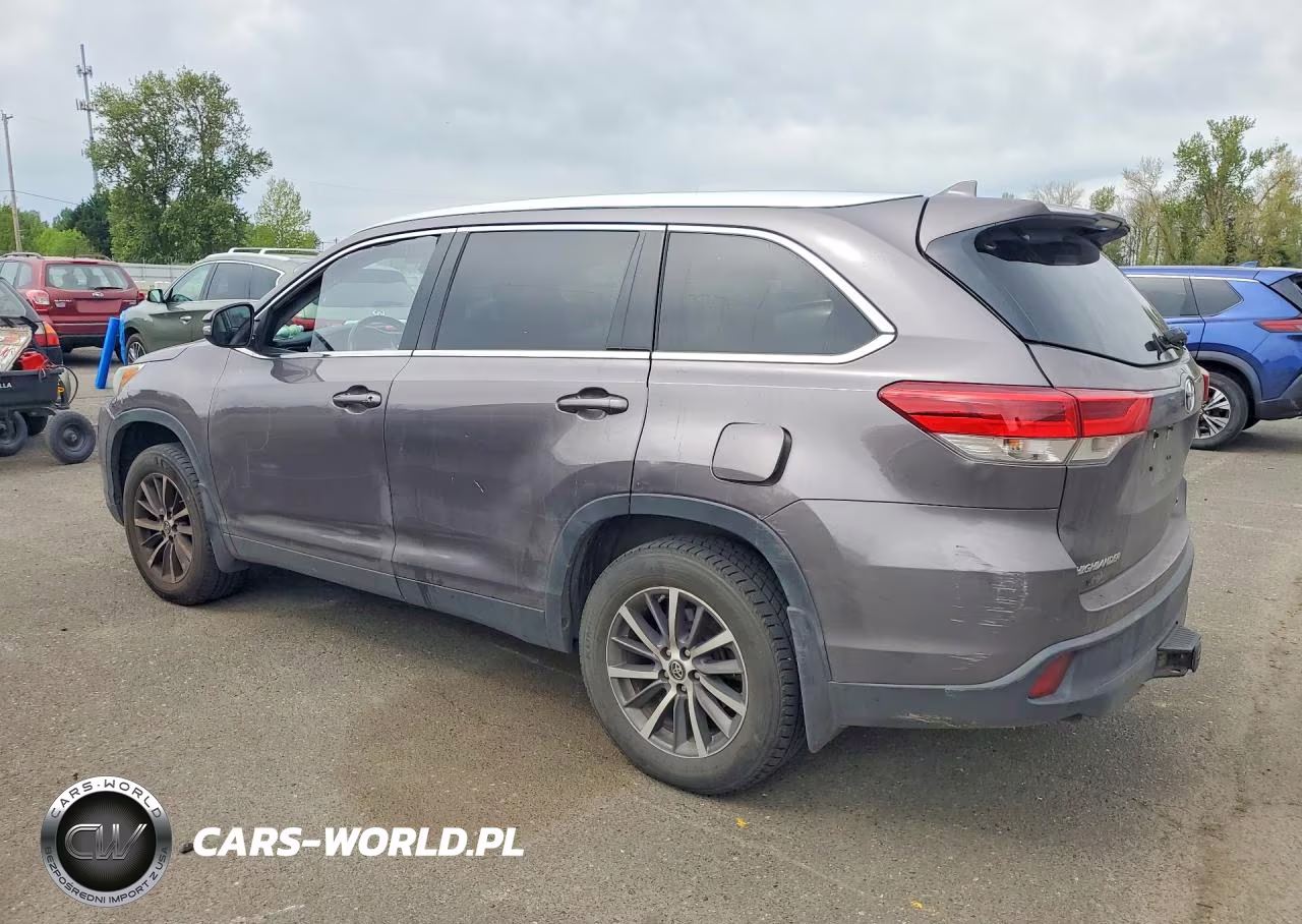 2019 Toyota Highlander Xle VIN:5TDJZRFHXKS953407 - 2