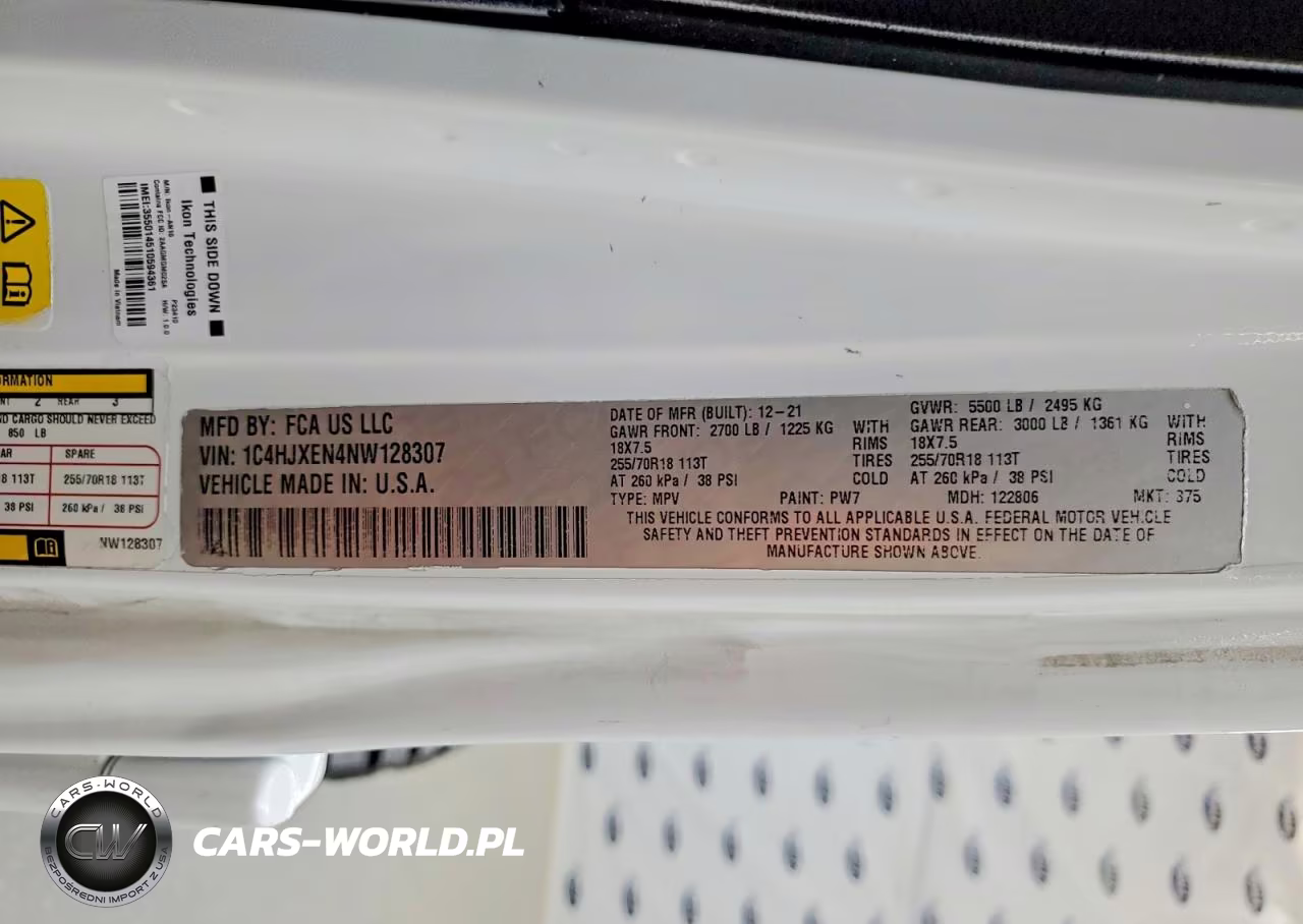 2022 Jeep Wrangler Unlimited Sahara VIN:1C4HJXEN4NW128307 - 13