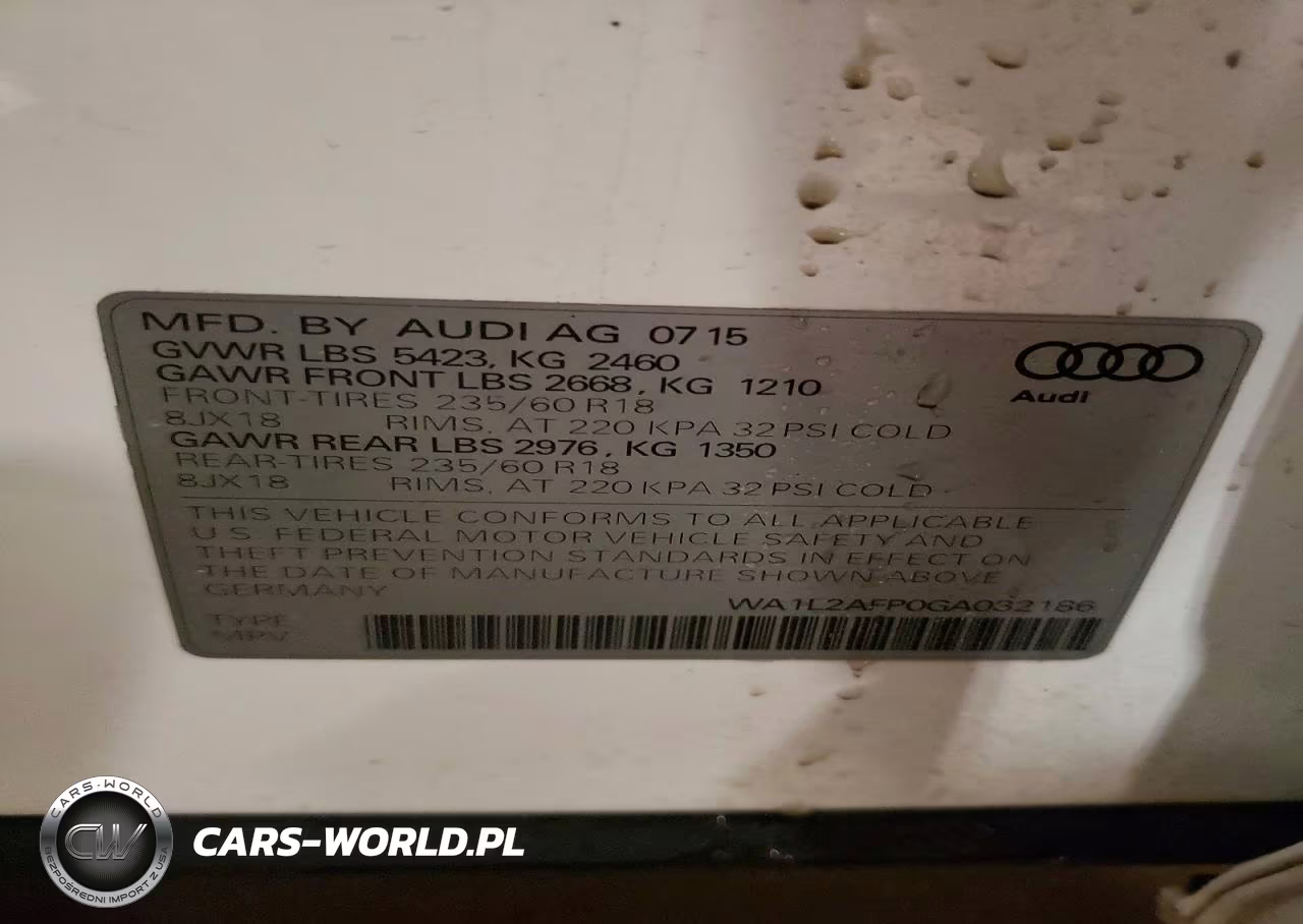 2016 Audi Q5 Premium Plus VIN:WA1L2AFP0GA032186 - 14