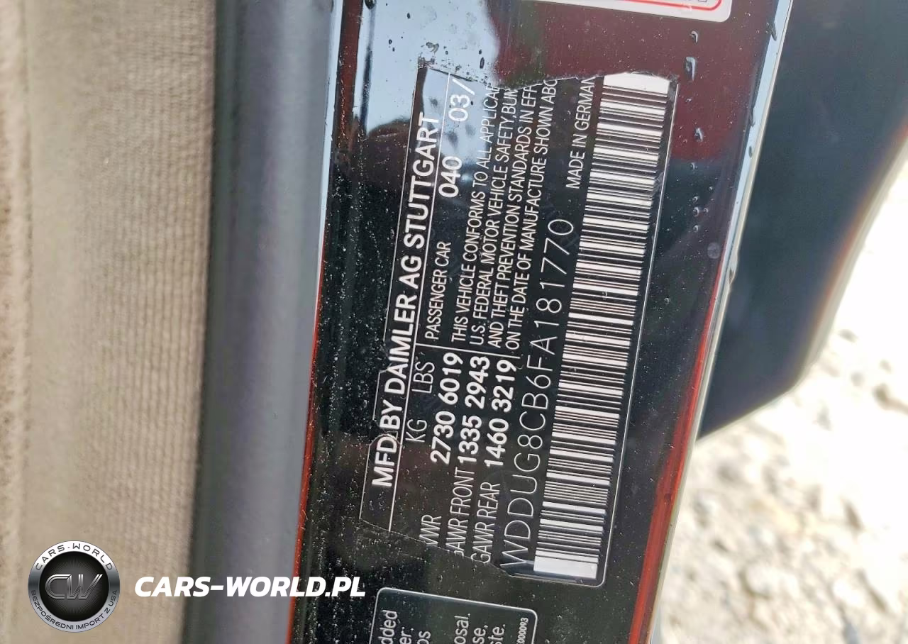 2015 Mercedes-Benz S 550 VIN:WDDUG8CB6FA181770 - 13