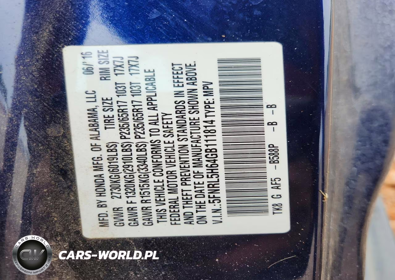 2016 Honda Odyssey Exl VIN:5FNRL5H64GB111814 - 13