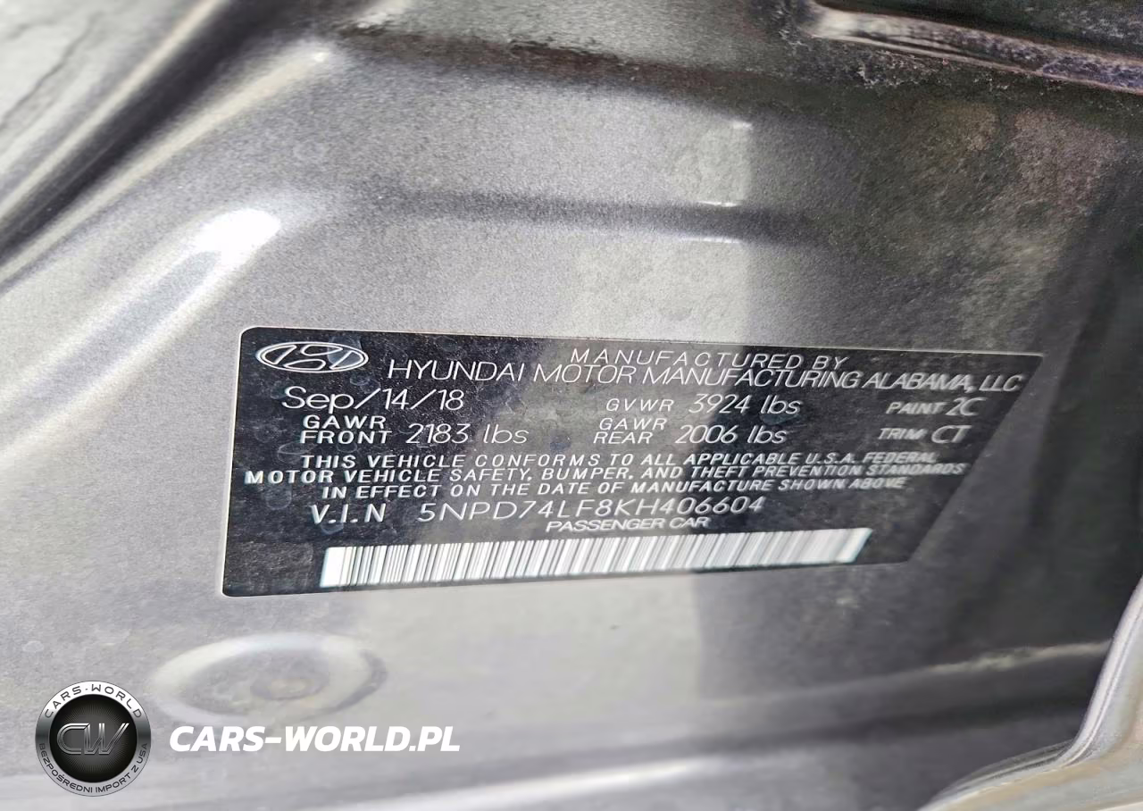2019 Hyundai Elantra Se VIN:5NPD74LF8KH406604 - 12