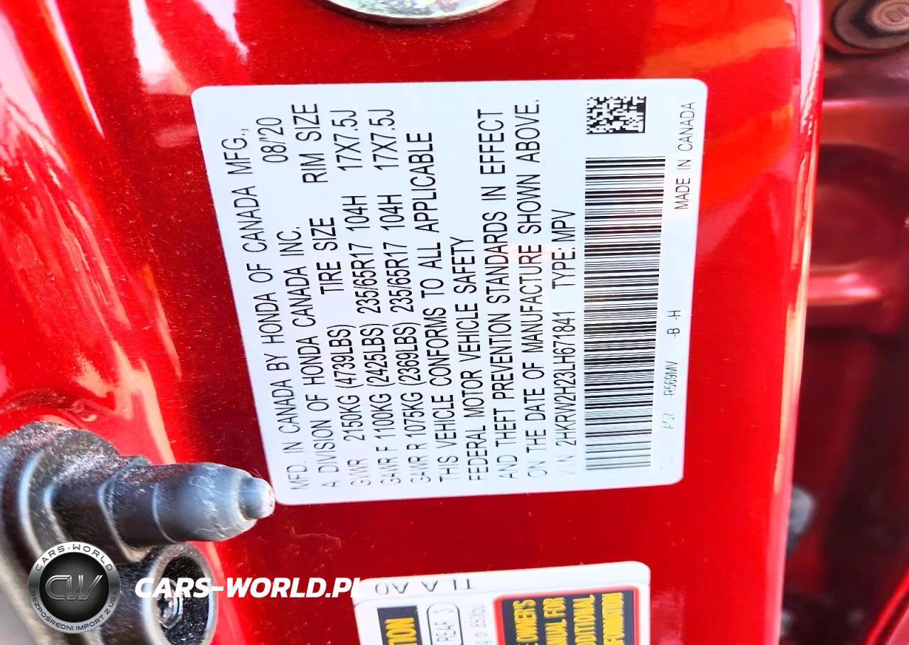 2020 Honda Cr-V Lx VIN:2HKRW2H23LH671841 - 13