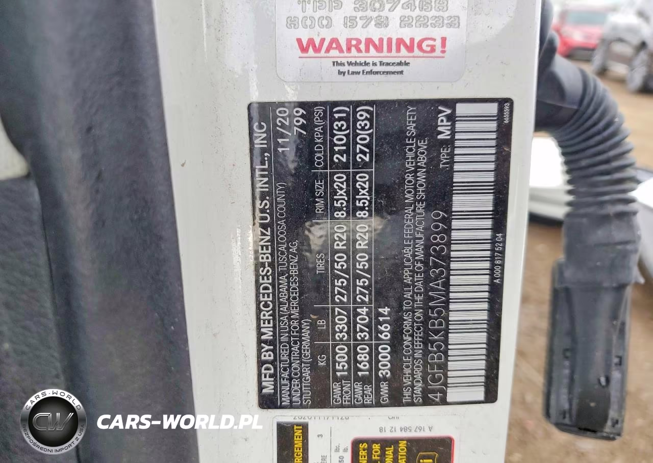 2021 Mercedes-Benz Gle VIN:4JGFB5KB5MA373899 - 13