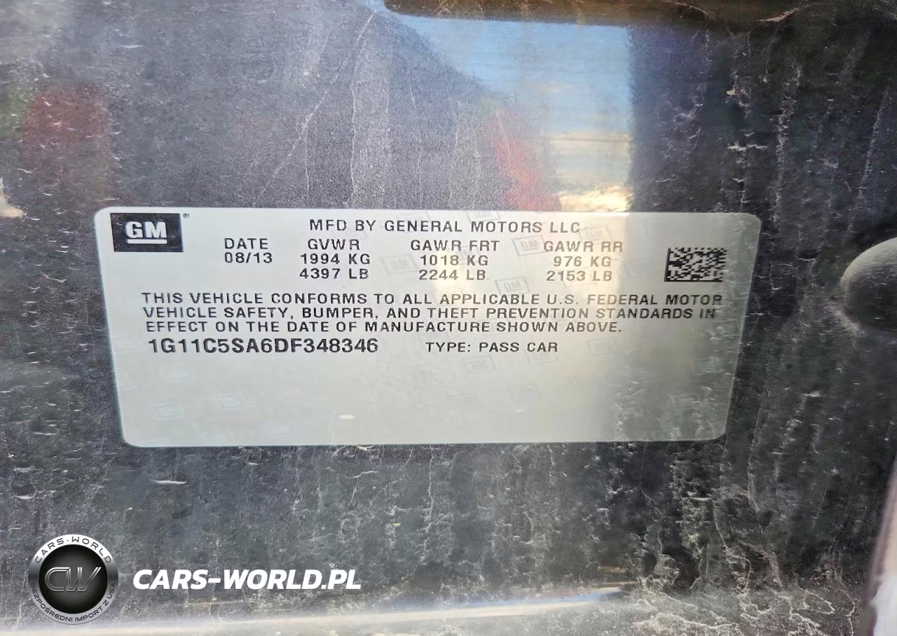 2013 Chevrolet Malibu 1Lt VIN:1G11C5SA6DF348346 - 12