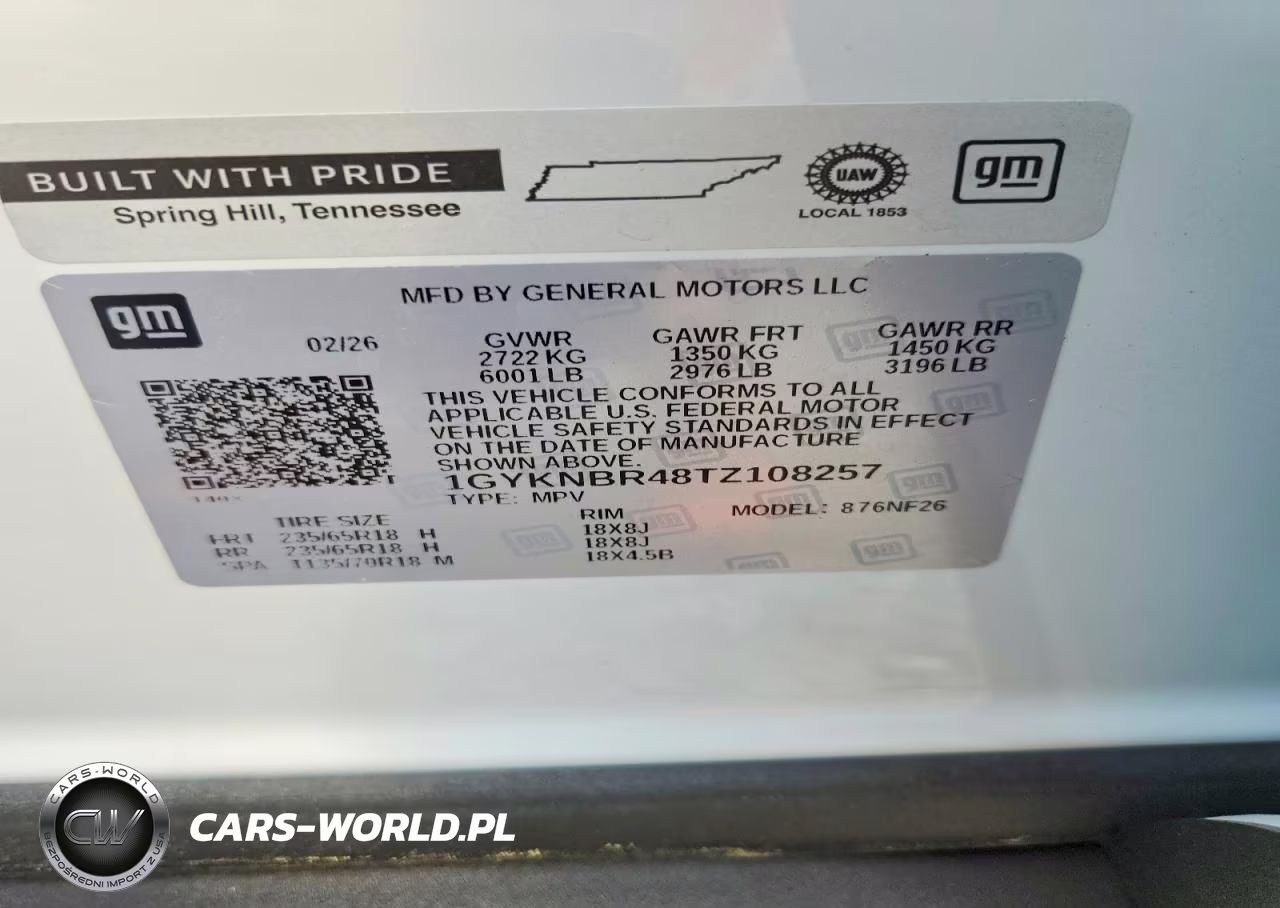 2026 Cadillac Xt5 Luxury VIN:1GYKNBR48TZ108257 - 13