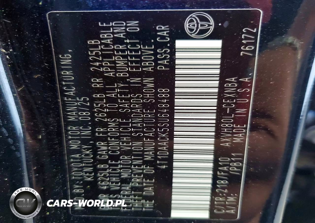 2025 Toyota Camry Le VIN:4T1DAACK5SU648488 - 12