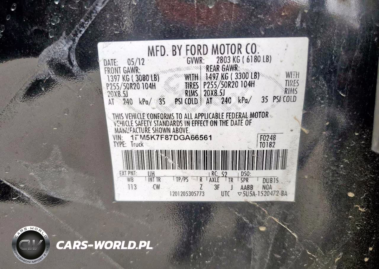 2013 Ford Explorer Limited VIN:1FM5K7F87DGA66561 - 13