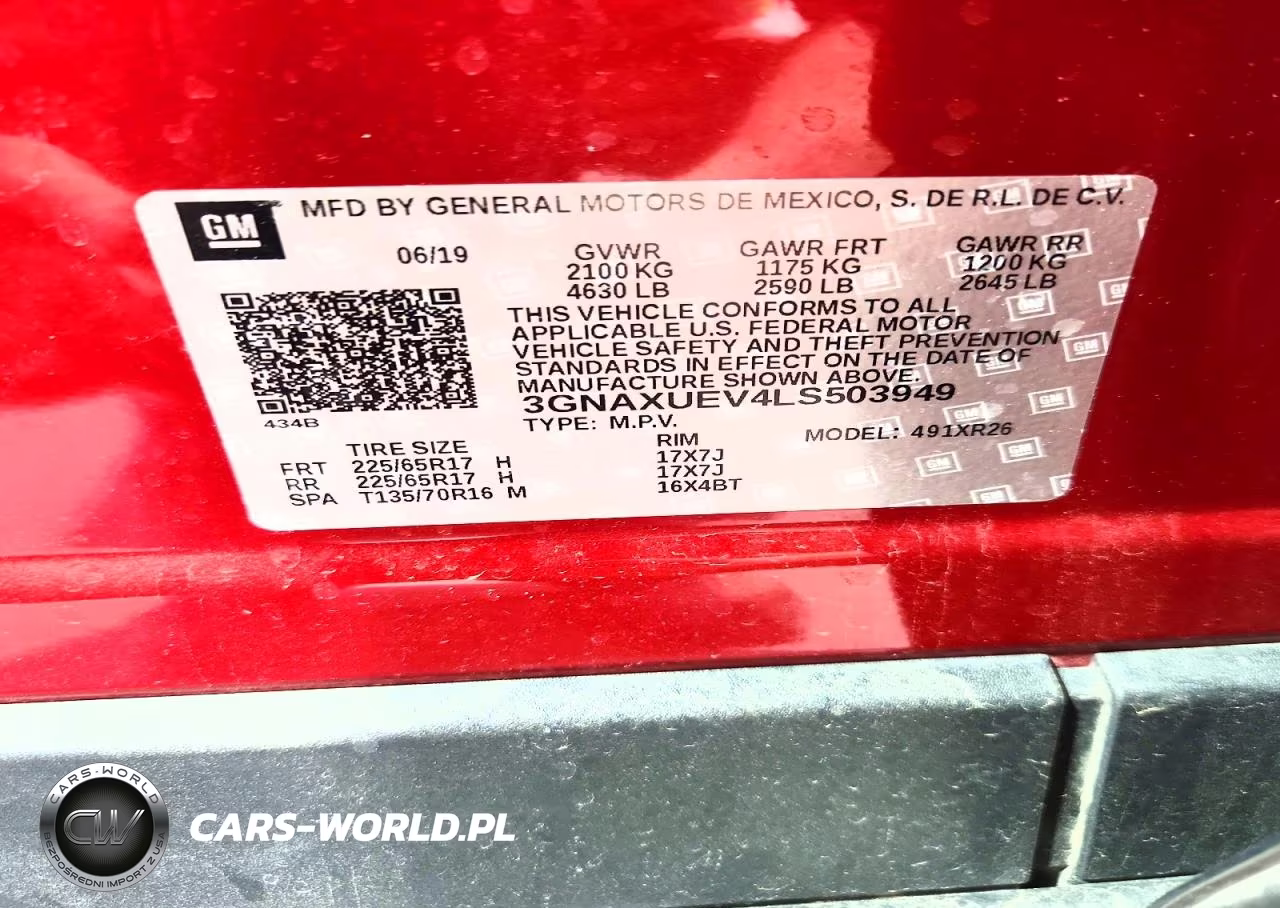 2020 Chevrolet Equinox Lt VIN:3GNAXUEV4LS503949 - 13