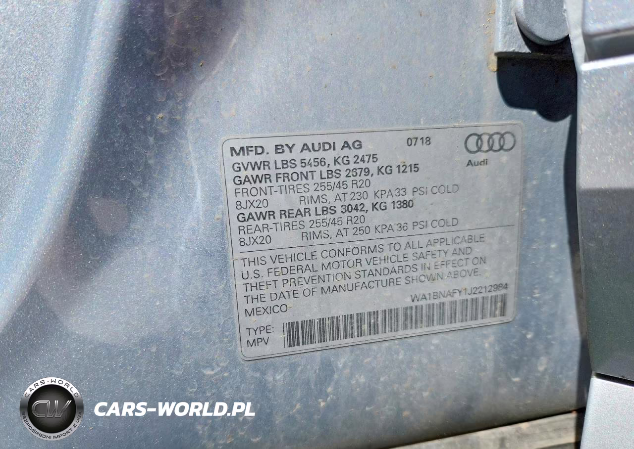 2018 Audi Q5 Premium Plus VIN:WA1BNAFY1J2212984 - 14