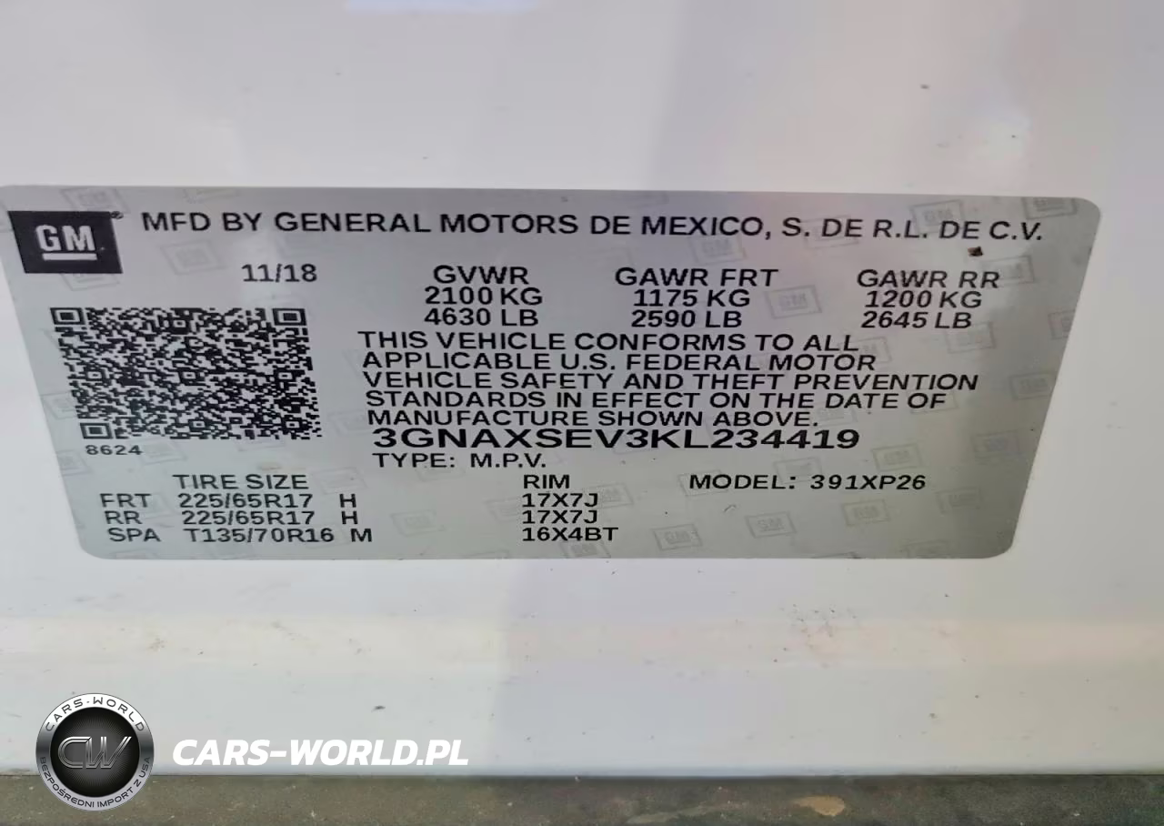 2019 Chevrolet Equinox Ls VIN:3GNAXSEV3KL234419 - 13