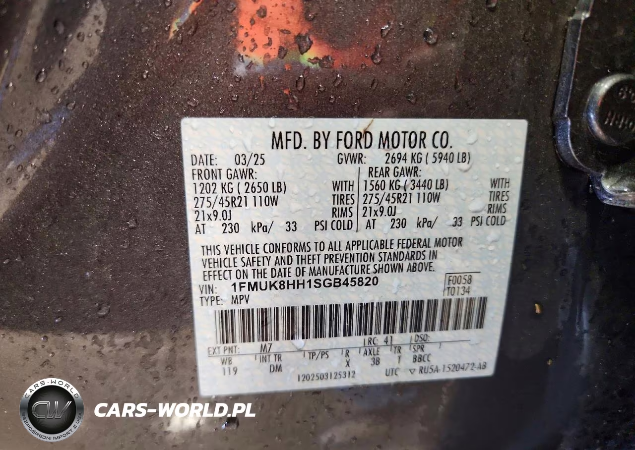 2025 Ford Explorer Platinum VIN:1FMUK8HH1SGB45820 - 13