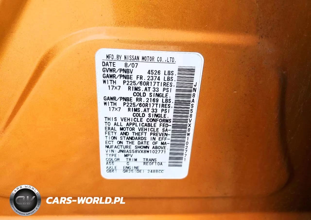 2008 Nissan Rogue S VIN:JN8AS58VX8W102771 - 12