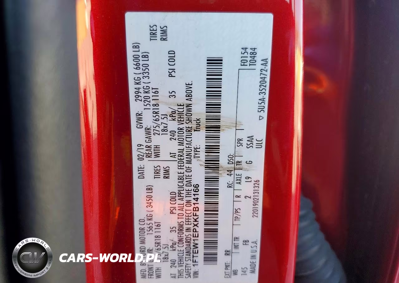 2019 Ford F150 Supercrew VIN:1FTEW1EPXKFB14166 - 12