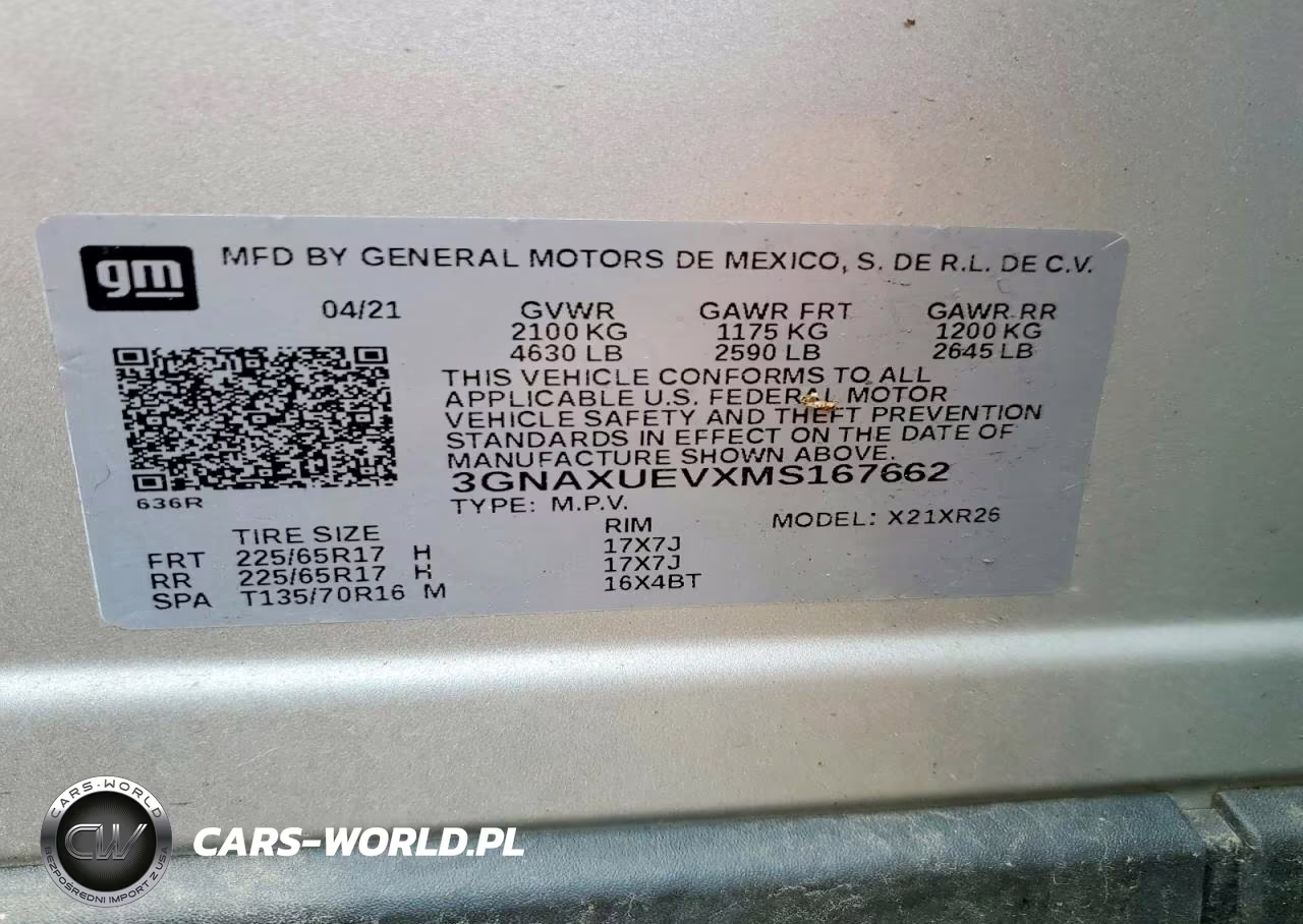 2021 Chevrolet Equinox Lt VIN:3GNAXUEVXMS167662 - 13