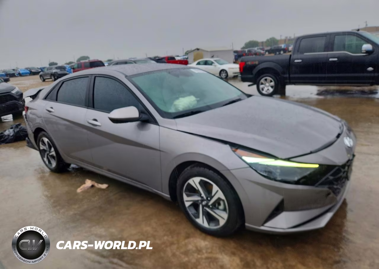 2022 Hyundai Elantra Blue VIN:KMHLM4AJ6NU028803 - 4