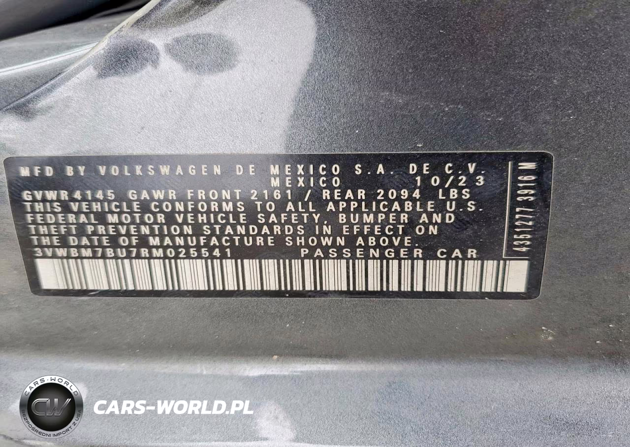 2024 Volkswagen Jetta Sport VIN:3VWBM7BU7RM025541 - 12