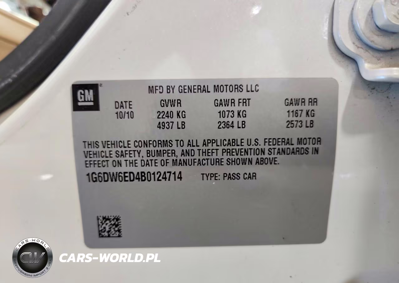 2011 Cadillac Sts Luxury VIN:1G6DW6ED4B0124714 - 12