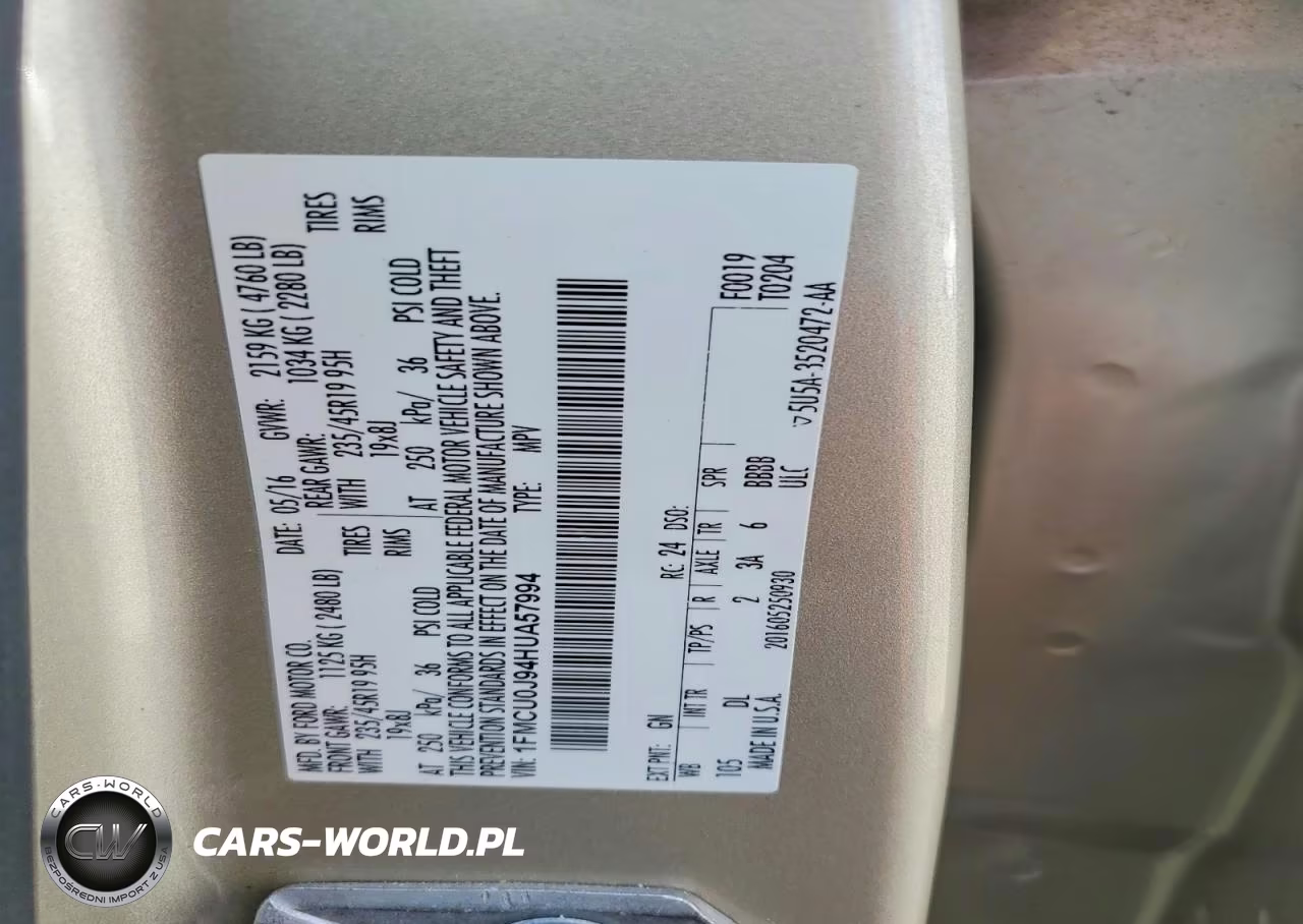 2017 Ford Escape Titanium VIN:1FMCU0J94HUA57994 - 14