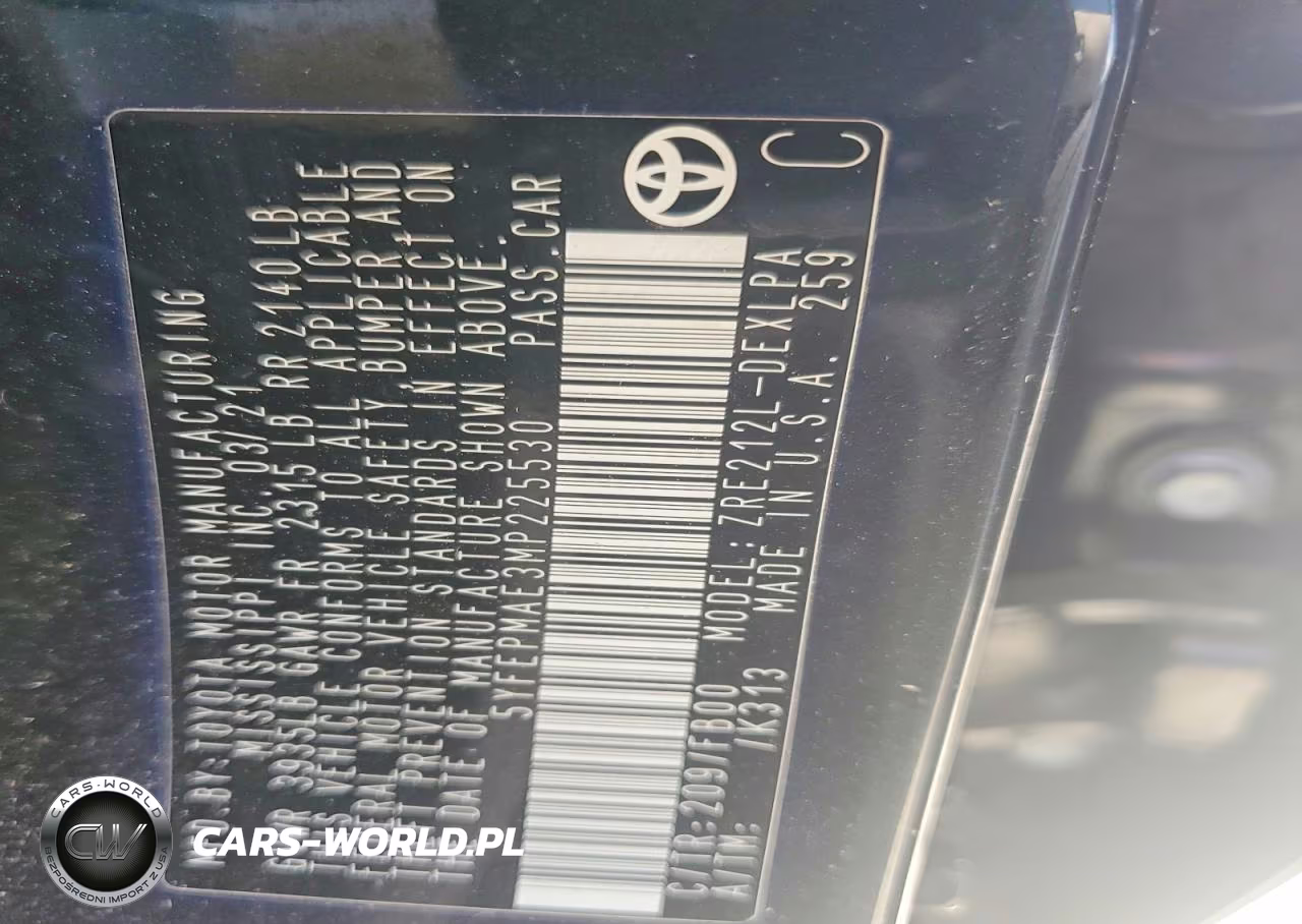 2021 Toyota Corolla Le VIN:5YFEPMAE3MP225530 - 12