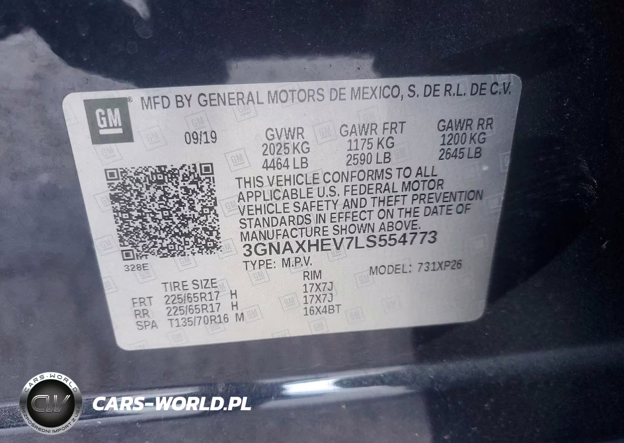 2020 Chevrolet Equinox Ls VIN:3GNAXHEV7LS554773 - 13